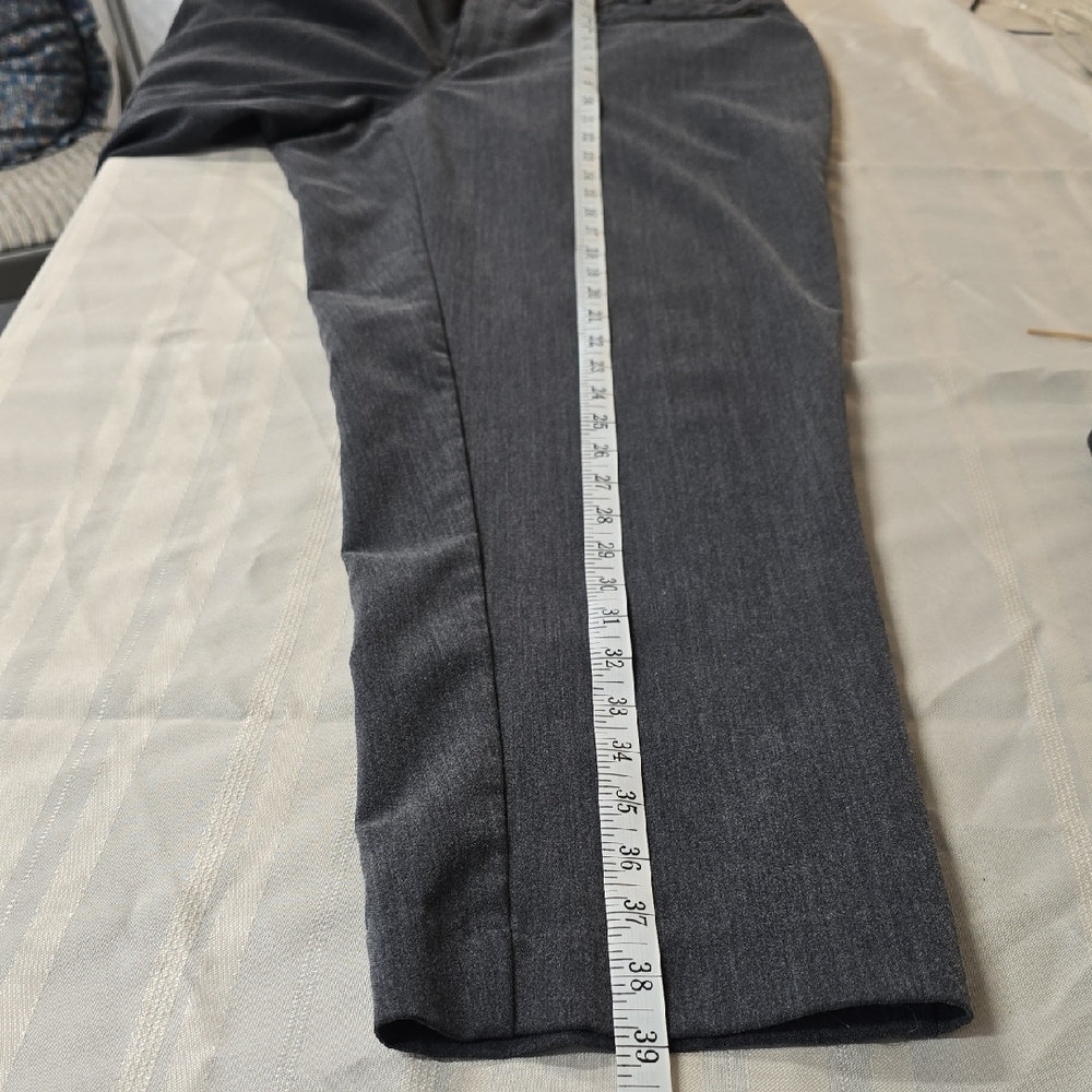Avenue Gray Trousers with Gold Zipper Accents - Picture 6 of 7